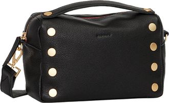 Hammitt Hammitt Evan Crossbody Black Brushed Gold Red Zip
