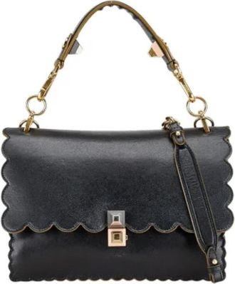 Fendi Tweedehands leren handtassen - Dames - Vintage Handtas - Zwart - ONE Size - Leer - Vintage