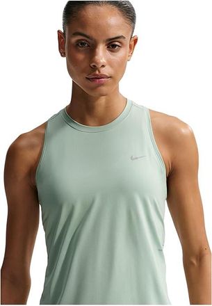 Nike Swift Dri-FIT Running Tank Top Womens Clothing Steam/Reflective Silver : LG (US 12-14), Mesh/Polyester/Spandex