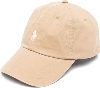 Polo Ralph Lauren logo-embroidered cap - men - Cotton - One Size - Neutrals