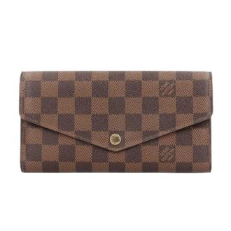 Louis Vuitton Pre-owned Wallets, female, Brown, Size: ONE SIZE Pre-owned Long Wallet (Tri-fold)
