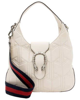 Gucci White Leather Quilted Dionysus Small Hobo (Authentic Pre-Loved)