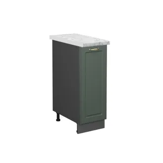 Vicco Armadio Cucina Dispensa Alto Fame-line, Verde-oro Country House, 30 Cm, Pl Marmo Vicco