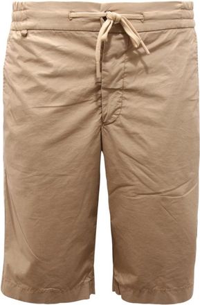 Berwich Italiaanse Stijl Strand Shorts - Heren - Korte Broeken - Beige - S - Korte Broeken