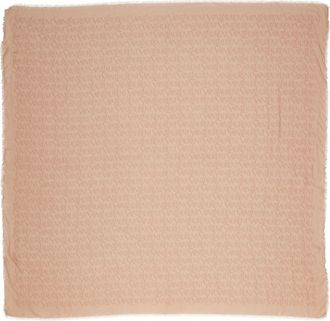 Saint Laurent Grand Carre Modal & Cashmere Scarf in Beige/Light Brown at Nordstrom