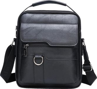 Generic Mens Sling - Mens Sling Backpack Chest Bag Waterproof Shoulder Lightweight Travel Bag PU Leather Adjustable Straps Sling, Stylish Carry Pack for Outdo