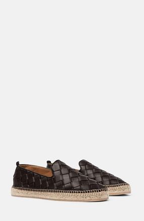 Scarosso Martin Espadrilles in Dark Brown - Calf at Nordstrom, Size 45