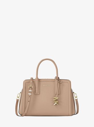Michael Kors Laila Small Pebbled Leather Satchel