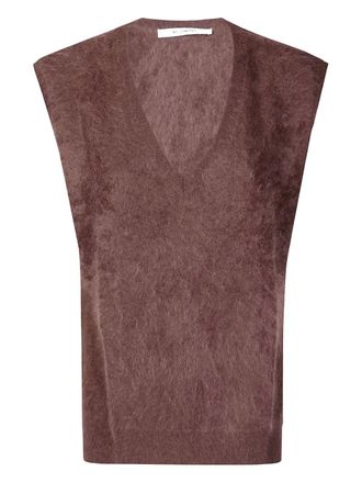 Absolut Cashmere Miriam V-neck cashmere vest - women - Cashmere - M/L - Brown