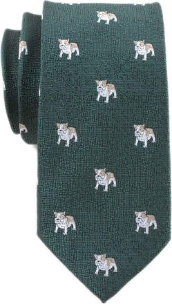 Generic Mens Novelty Ties Animal Patterned Embroidered Casual Handmade Skinny Neckties