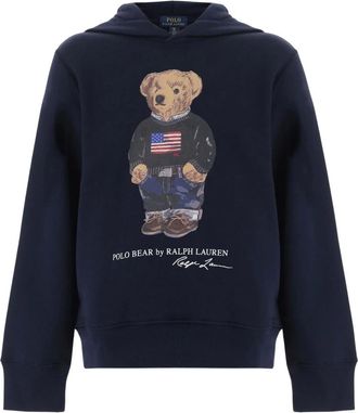 Polo Ralph Lauren Polo Bear Cotton-Blend Sweatshirt - male - Polo Ralph Lauren - Kids Sweatshirts - Blue - 4 Y - Kids
