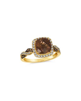 Le Vian Chocolate Twist 14K 2.35 Ct. Tw. Diamond & Smoky Quartz Ring