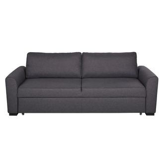 Maisons du monde Sof&aacute; cama de 3/4 plazas de tela gris antracita