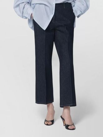 Dries Van Noten denim trousers belt loops back pockets