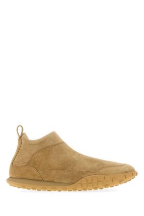 Jil Sander Mens Camel Suede Moon Slip Ons - Tan - Size EU 40