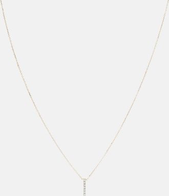 Mateo Bijoux 14kt gold La Barre necklace with diamonds