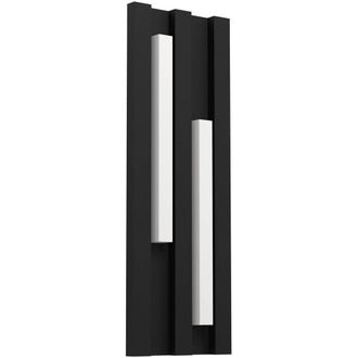 Loops Sleek Black LED Wall Light for Indoor Space - Minimalist Design