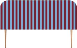 Really Nice Things Cabecero tapizado terciopelo a rayas 160x97cm