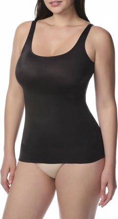 Naomi & Nicole No Side Show Waist Shaping Tank In Black