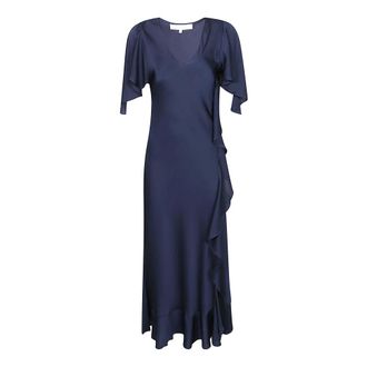 Nouvelle/Silk95Five Midi Dresses, female, Blue, Size: S Silk95Five Dresses Blue