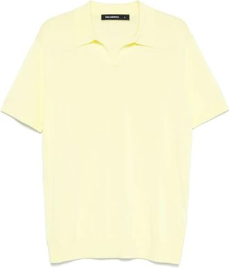Karl Lagerfeld Polo con logo - Giallo