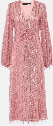 Rotate Sequined midi dress