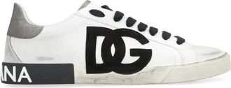 Dolce & Gabbana Portofino Sneakers - Heren - Sneakers - Wit - 40 EU - Leer - Schoenen