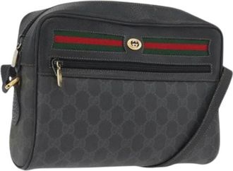 Gucci Pre-owned Vintage Schoudertas - Dames - Vintage Schoudertas - Zwart - ONE Size - Leer - Vintage
