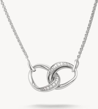 Thomas Sabo catenina con zirconi bianchi in argento, bianco