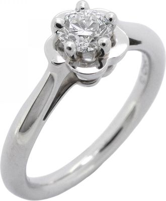 Chanel Platinum 950 Band Ring (Pre-Owned)