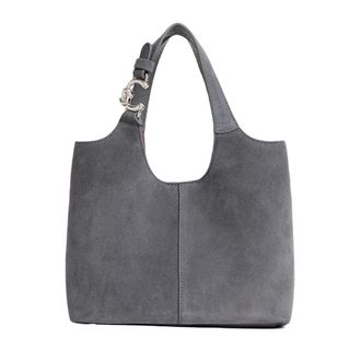 Coccinelle C-Easy Suede Tote - Dames - Shoppers - Grijs - ONE Size - Leer - Tassen