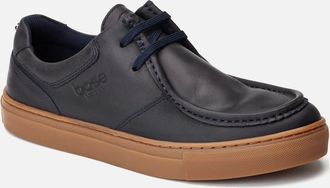 base Mens Base London Dalston Leather Mens Navy Moccasins Shoes - Size: 10