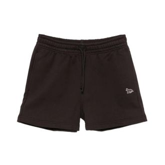 Maison Kitsun&eacute; Baby Fox Patch Regular Jog Shorts - Dames - Korte sportbroeken - Bruin - S - Katoen - Fitness