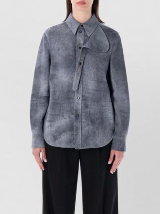 Bottega Veneta suede regular-fit shirt jacket