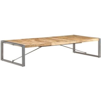 vidaXL Mesa De Centro De Madera De Mango Rugosa 180x90x40 Cm Vidaxl