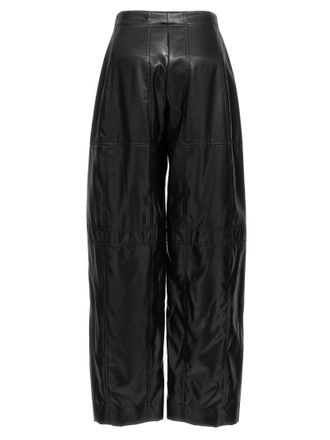 Jil Sander Coated Cupro Trousers - Black