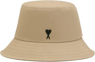 Ami Black Ami de Coeur Embroidery Bucket Hat