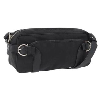 Ferragamo Borsa a spalla in tela Pre-owned - - Pre-owned - Donna - Nero - ONE SIZE