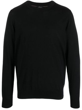 Brioni fine-knit wool jumper - Black