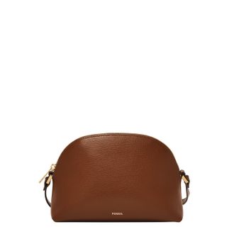 Fossil Womens Bri Leather Dome Crossbody