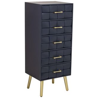 Wanderlust Deco Sinfonier de madera negro 44x38x108 cm