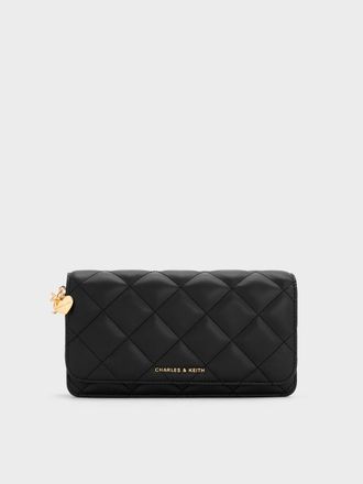 Charles & Keith Arrietty Quilted Wallet On Chain