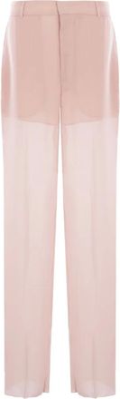 Blumarine Pantaloni semi trasparenti - Rosa