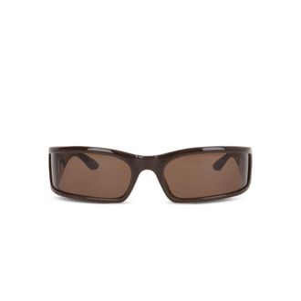 Balenciaga BB-logo Rectangle Sunglasses