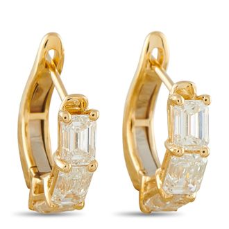 Luxury Bazaar 18K Yellow Gold 2.85ct Diamond Earrings AER-19394-1-Y