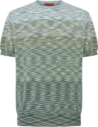 Missoni T-shirt in cotone - Verde