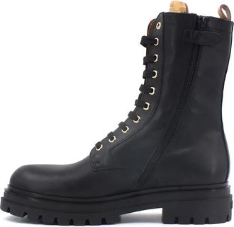 Alviero Martini 1A Classe BG - Dames - Veterlaarzen - Zwart - 36 EU - Leer - Schoenen