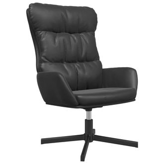 vidaXL Sill&oacute;n De Relax De Cuero Sint&eacute;tico Negro Vidaxl