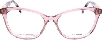 Carolina Herrera Ladies Pink Rectangular Eyeglass Frames HER 0299