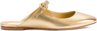 Larroude Blair Leather Flat Mule
